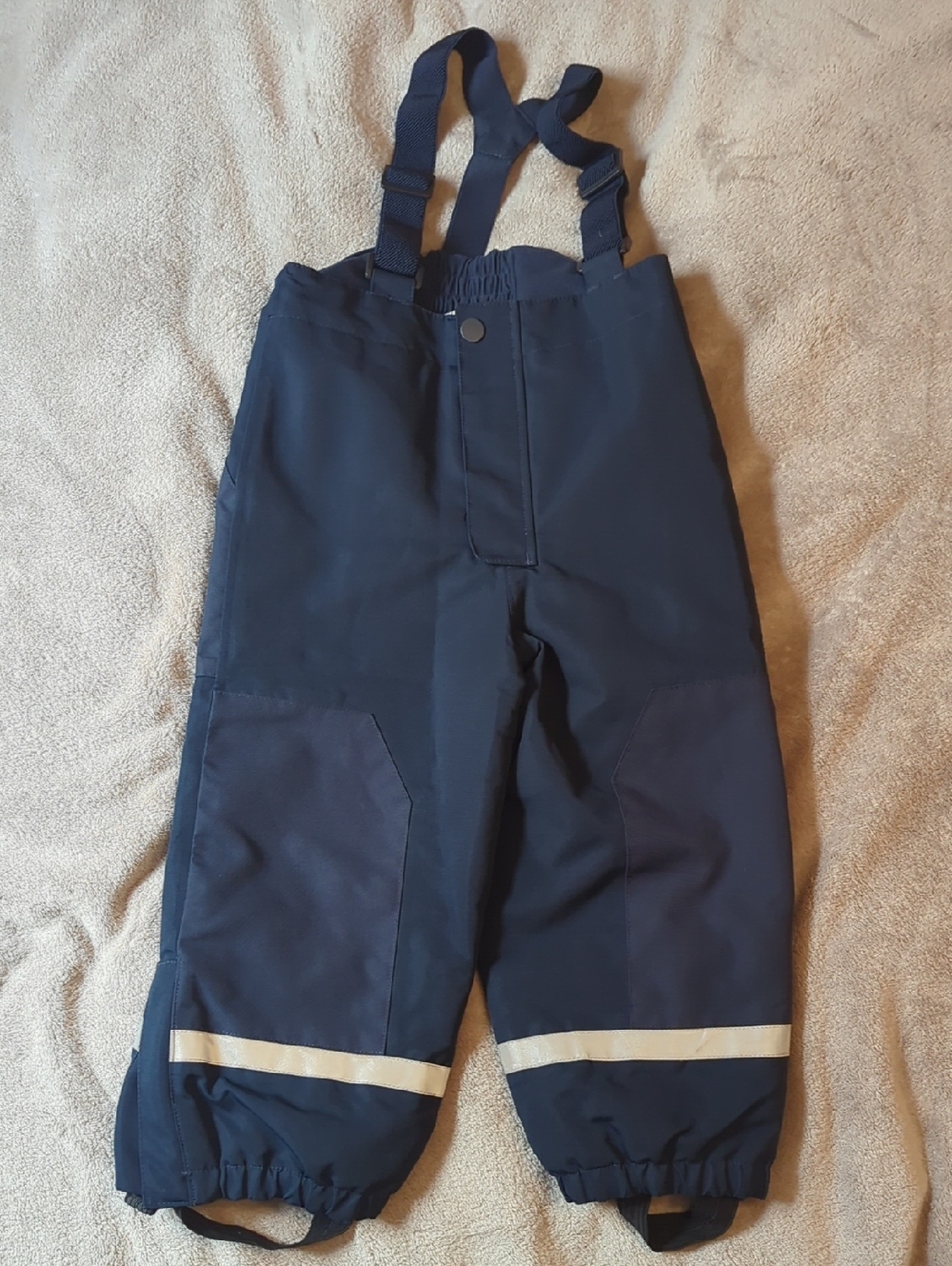 H&M Dark Navy Kids Insulated Snow Bibs 3-4y